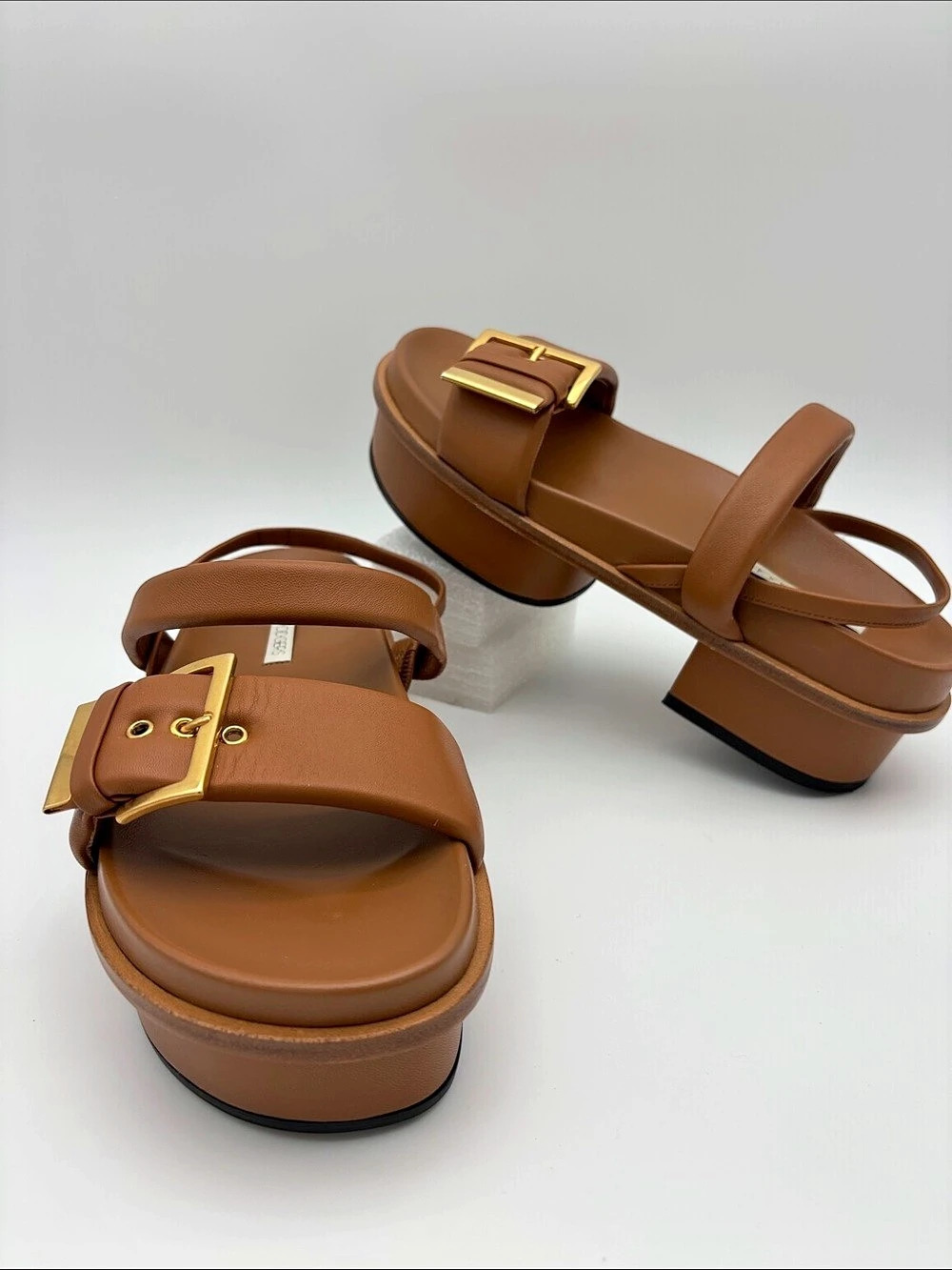 Neil J. Rodgers Eliza Geta Style Women’s EU38 Platform Sandal Brown #789